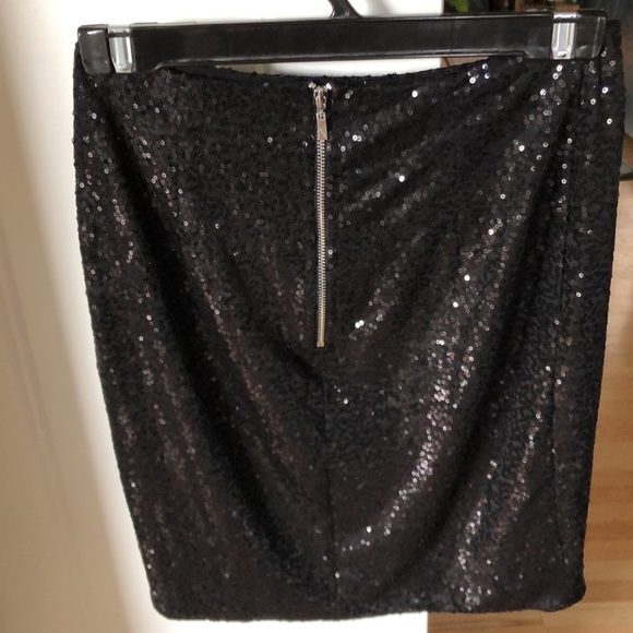 Kenzie - Small - Black Sequin Mini Skirt - Picture 2 of 6